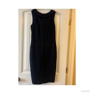 Boden Navy shift dress, with neck detail and pockets 😍